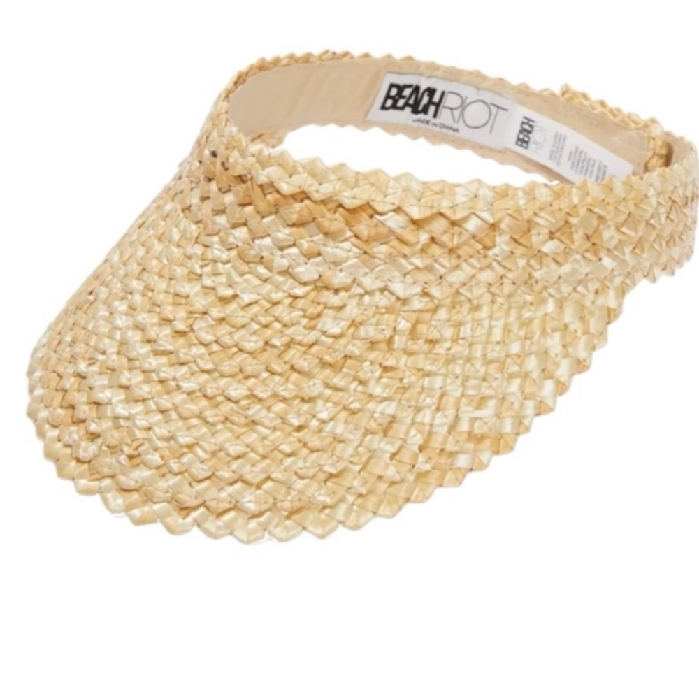 Beach Riot Tan Sun Visor with Open Crown